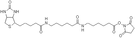 Biotin-(AC<sub>5</sub>)<sub>2</sub>-OSu